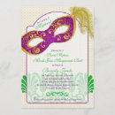 Search for mardi gras sweet 16 invitations Mask