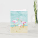 Search for pink watercolor flamingo cards Summer