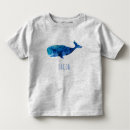 Search for blue whale tshirts Watercolor