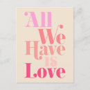 Search for love quotes postcards Typography