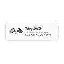 Search for auto racing return address labels Vintage