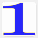 Search for number 1 stickers Blue