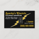 Search for lightning bolt business cards Contractor