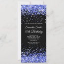 Search for royal blue black birthday invitations Girly