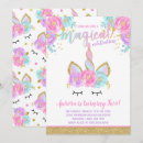 Search for unicorn face birthday invitations Whimsical