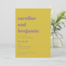 Search for purple and yellow wedding invitations Unique