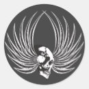Search for skull with wings stickers Skeleton