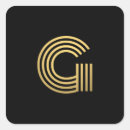 Search for gold monogram letter g initials stickers Monogrammed
