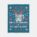 Search for christmas cat blankets Xmas