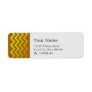 Search for gold chevron return address labels Stripes