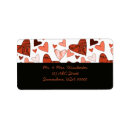 Search for orange polka dot return address labels Fun