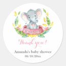 Search for baby elephant baby shower stickers It's a girl