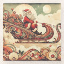 Search for vintage santa coasters Sleigh