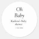 Search for name baby stickers Simple minimal baby shower