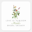 Search for love wildflowers stickers Spring bridal shower
