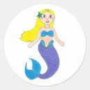 Search for mermaid swimming stickers Party