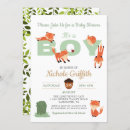 Search for fox baby boy shower invitations Forest