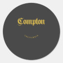 Search for compton stickers Typography