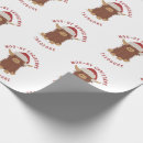 Search for highland cow christmas wrapping paper Santa