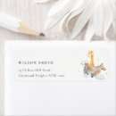 Search for blue giraffe return address labels Boy