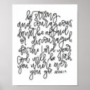 Search for strong courageous posters Joshua 1 9