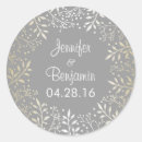 Search for foil wedding stickers Chic