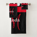 Search for black red white bath towels Elegant