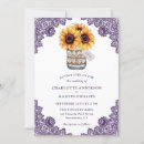 Search for rustic purple sunflower wedding invitations Country