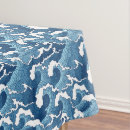 Search for ocean waves tablecloths Nautical