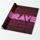 Search for inspirational quote wrapping paper Black
