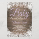 Search for purple winter wonderland invitations Baby its cold outside