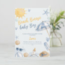 Search for beach baby boy shower invitations Cute
