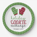 Search for holiday cookie exchange plates Christmas baking party