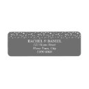 Search for silver heart return address labels Modern