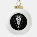 Search for groom christmas tree decorations Black white