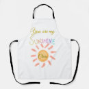 Search for yellow sun aprons You are my sunshine