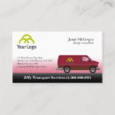 Search for van transportation business cards Moving