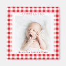 Search for gingham magnets Red and white