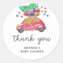 Search for evergreen trees stickers Thank you tag