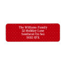 Search for polka dot return address labels Snow