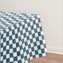 Search for blue and white pattern tablecloths Chequered