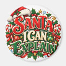 Search for funny christmas magnets Santa claus