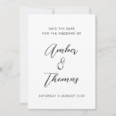 Search for plain save the dates Black and white