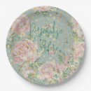 Search for teal and gold plates Floral