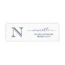 Search for blue house return address labels Elegant
