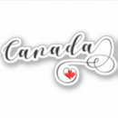 Search for heart leaf stickers Canadian flag