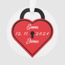 Search for lock and key christmas tree decorations Heart