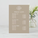 Search for salon templates price lists Customer