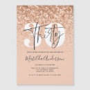 Search for girly 30th birthday invitations Minimal