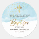 Search for boy baptism stickers Baptism thank you